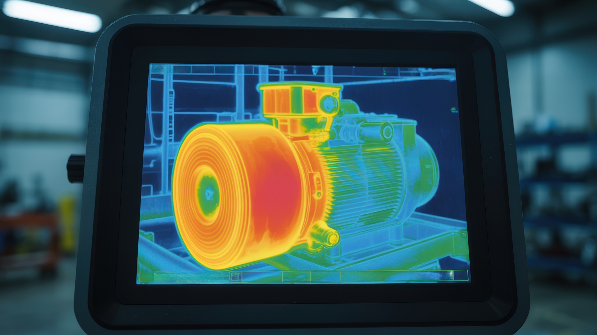 Thermografie von technischer Komponente | Heizungspumpen

